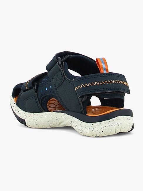 Leaf Ljungby Sandaler, Navy/Orange