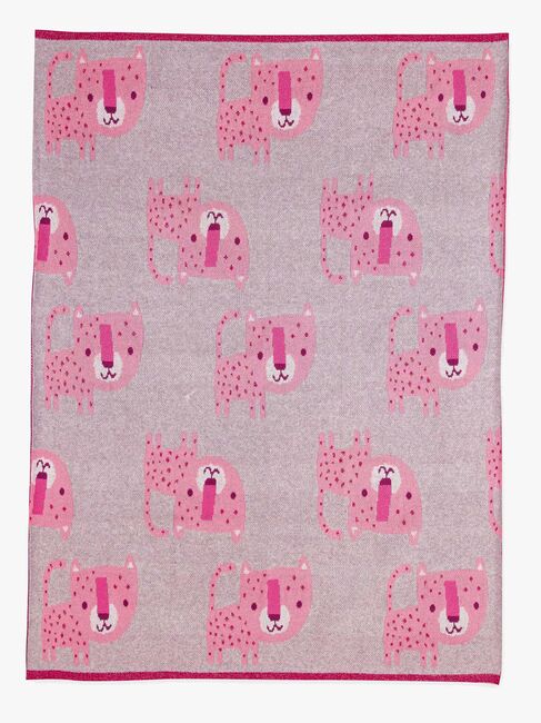 Bizzi Growin Strikketeppe Aio Baby, Lyra Leopard