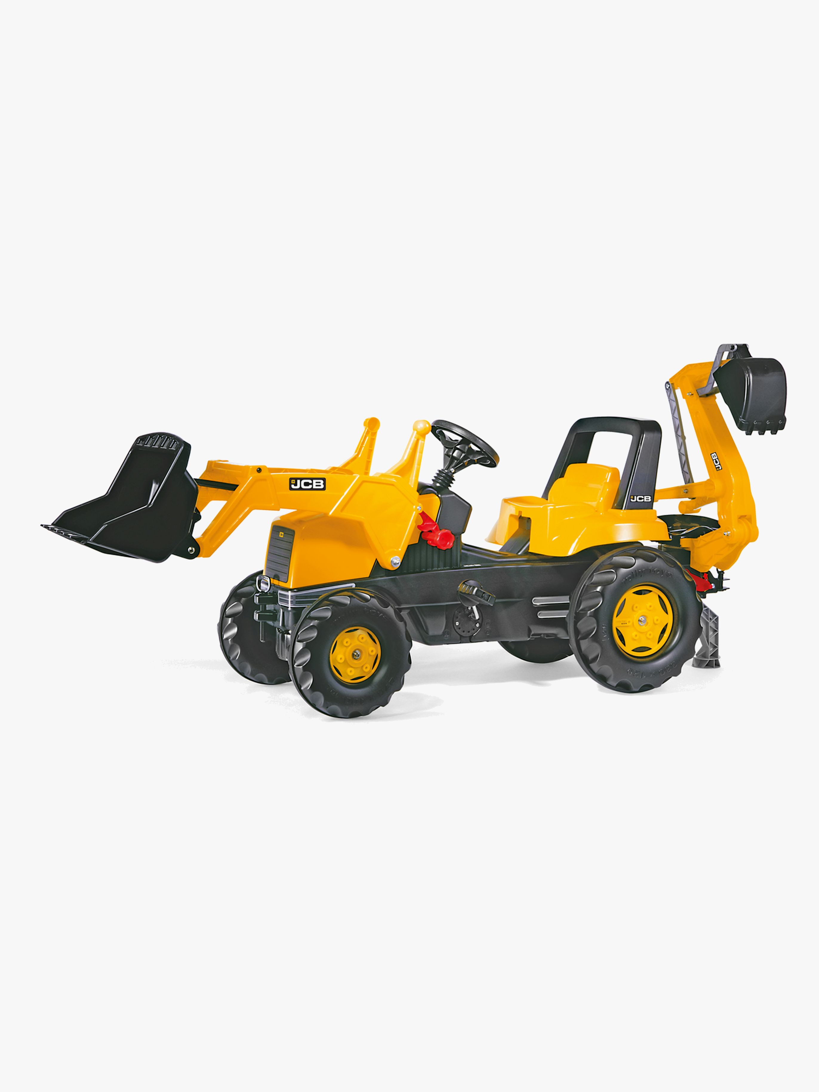 Rolly Toys Trampetraktor med Laster og Grabb JCB -  Tråbiler & Trampetraktorer