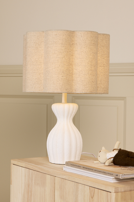 Alice & Fox Curve Lampefot, Chalk White