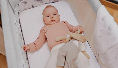 Lionelo Aurora Bedside Crib 3-in-1, Green Sage