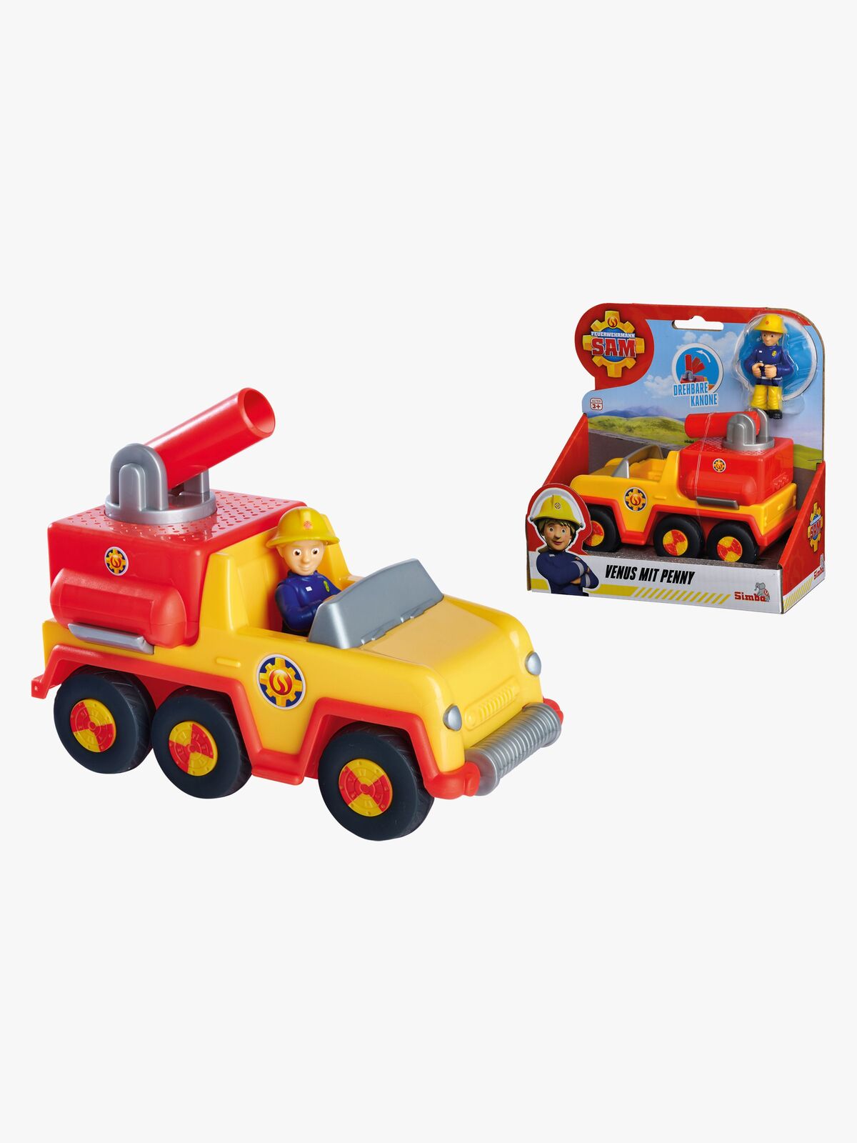 Brannbil Venus & Penny Figur Brannmann Sam