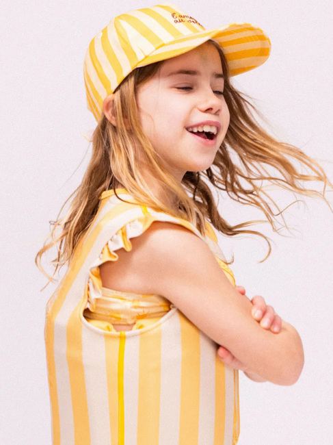 Swim Essentials Caps, Soulmate White/Yellow