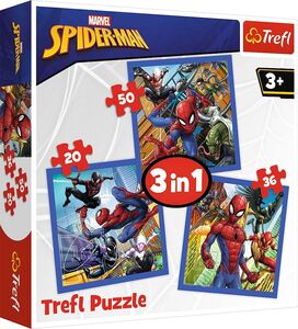 Trefl Spider-Man Puslespill 3-in-1