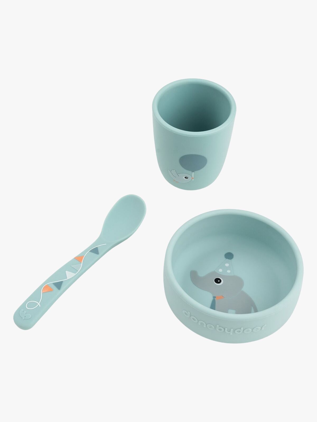 Done By Deer Celebration Silikon Matsett Stick & Stay, Blue