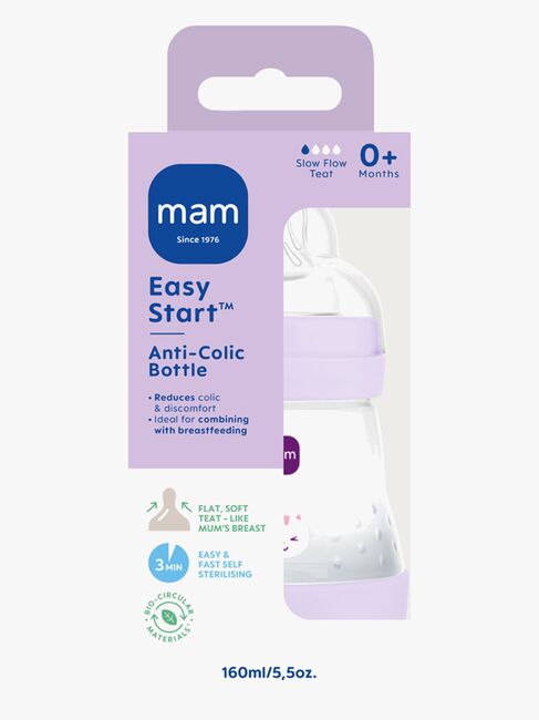 MAM Easy Start Tåteflaske Anti-kolikk 160 ml, Rosa