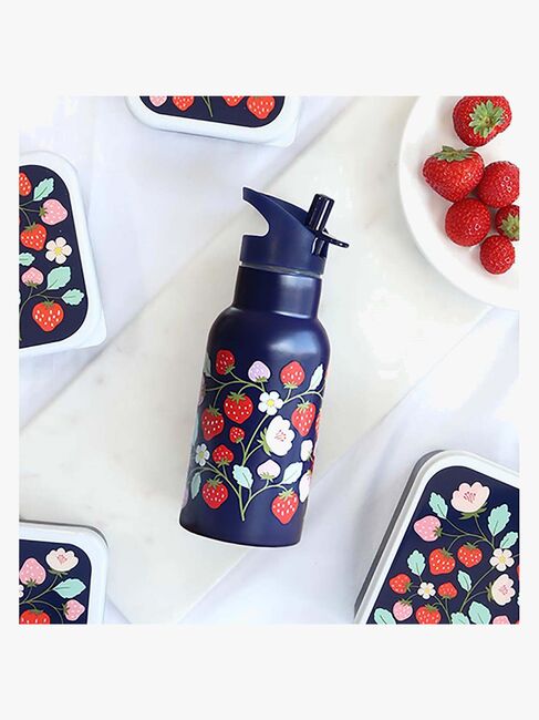 A Little Lovely Company Stainless steel Vannflaske, Strawberries