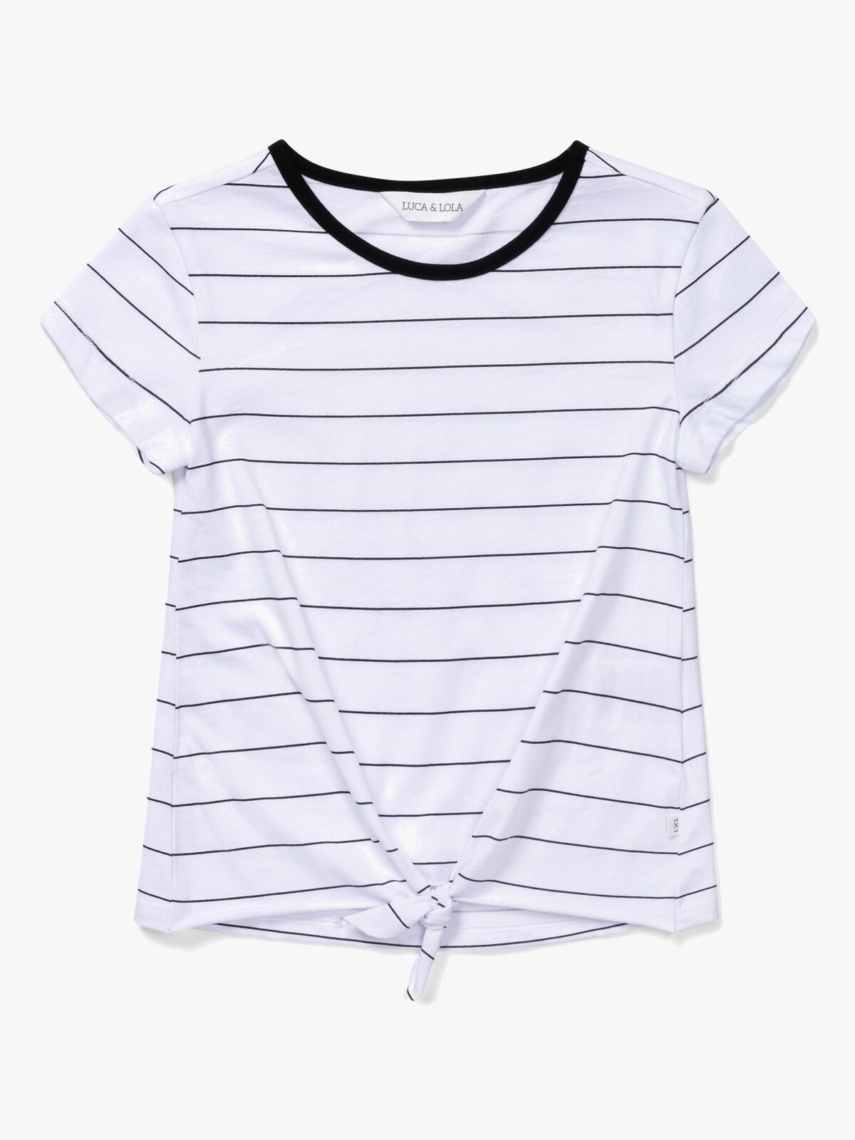 Luca & Lola Barletta Topp, White/Black Stripes