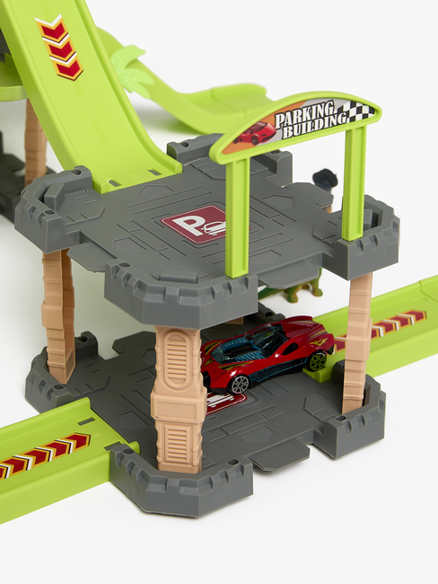 Alex's Garage Dinosaur Bilbane & Garasje XL