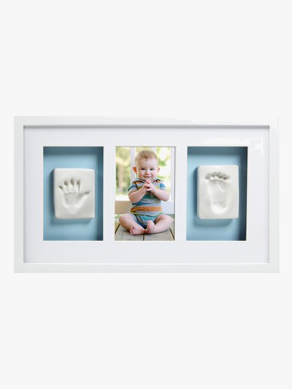 Pearhead Babyprints Deluxe Fotoramme Trippel, Hvit