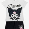 Hello Kitty Kuromi T-skjorte & Shorts Sett, Hvit