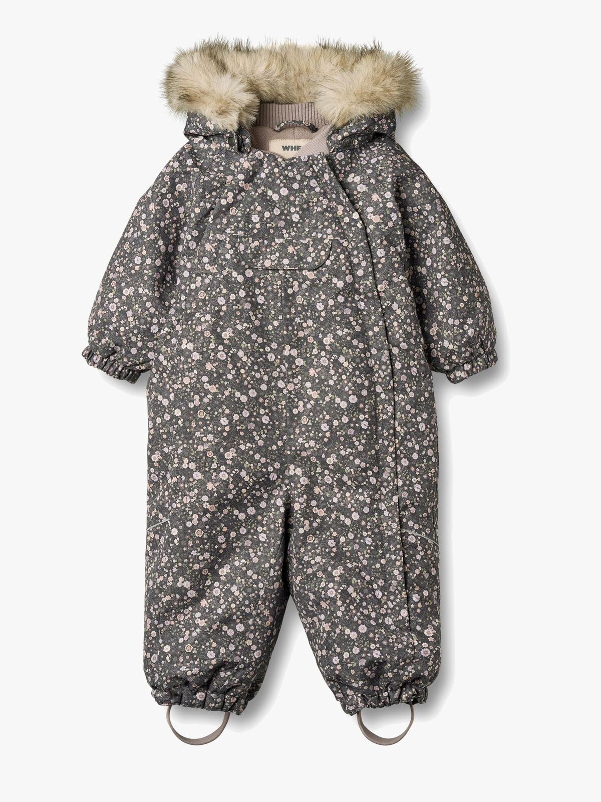 Wheat Nickie Babydress, Black Sea Open Flowers