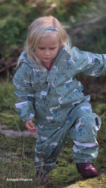Geggamoja  Fôret Regnsett Pippi Langstrømpe, Grønn