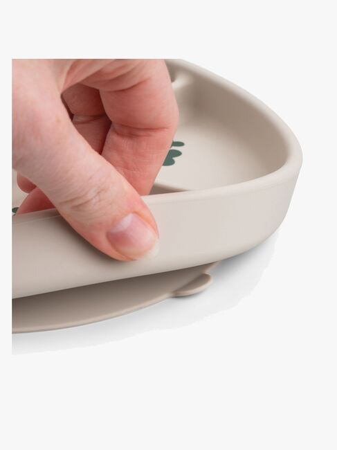 Done By Deer Tiny Farm Stick & Stay  Delt Silikontallerken, Sand