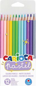 Carioca Fargepenner Pastell 12Stk