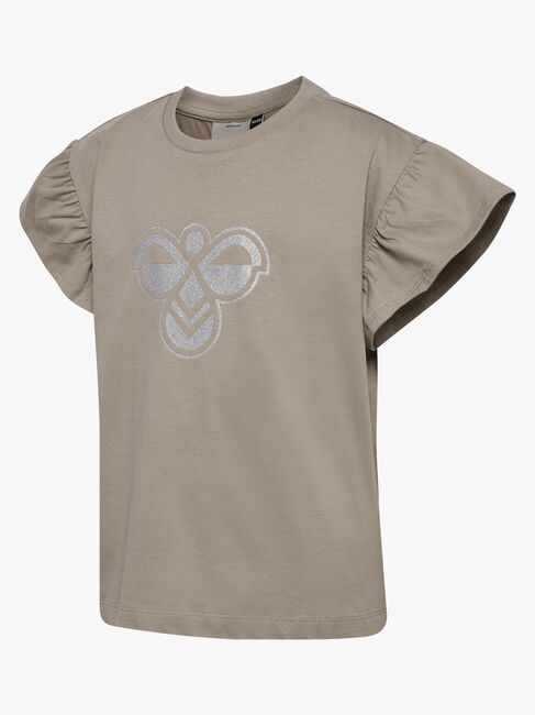 Hummel JR Ruffle T-skjorte, Rock Ridge