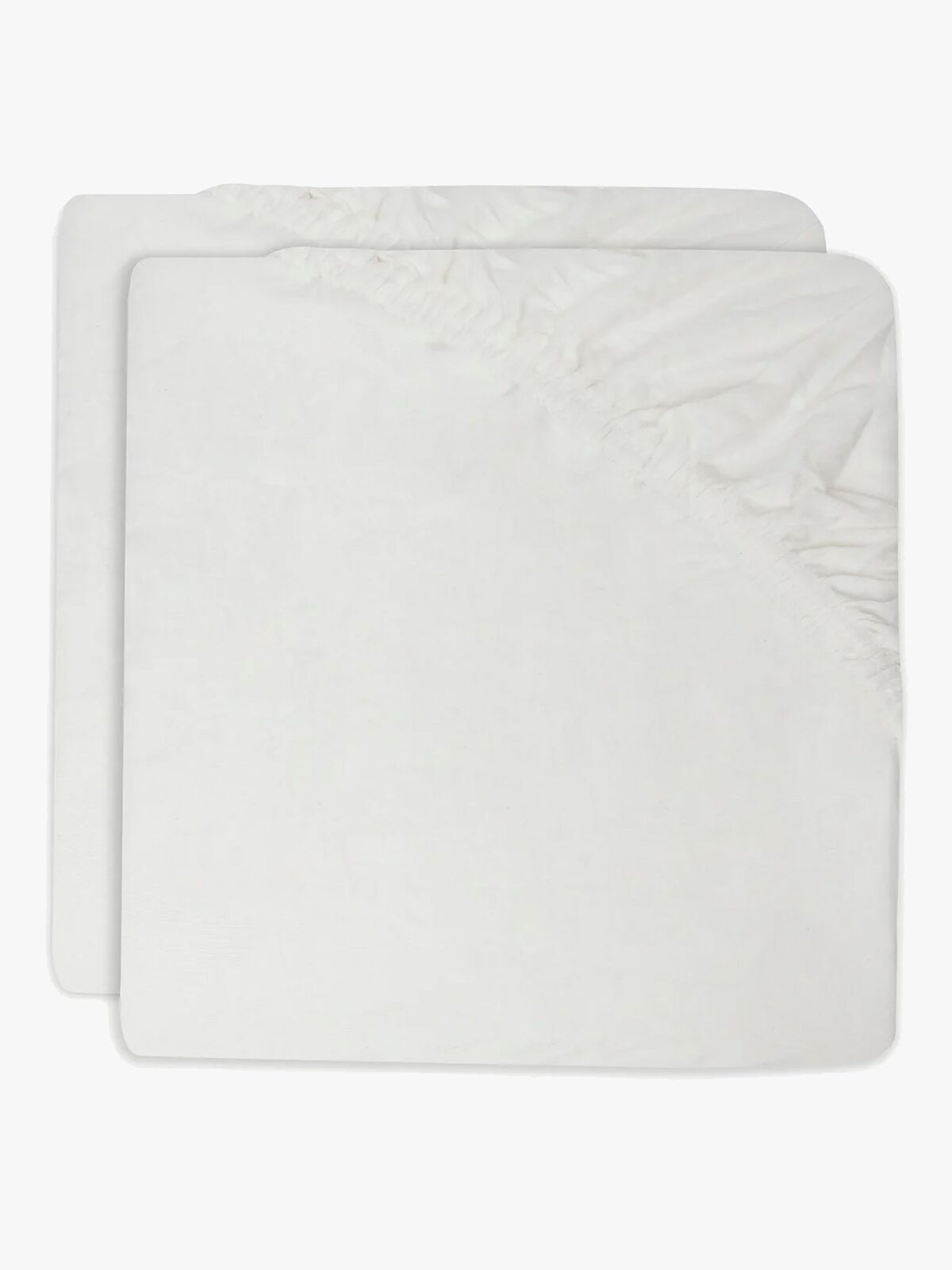 Jollein Stretchlaken 2-Pakk 40x80, Ivory