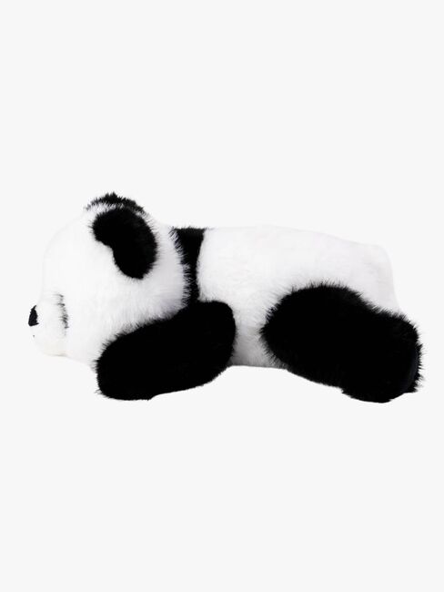 Teddykompaniet Kosedyr Liggende Panda 28 cm, Svart/Hvit