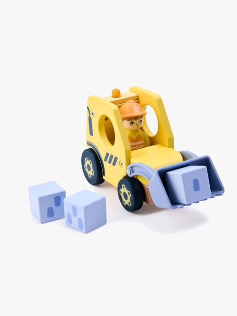 Hape Eventyrbok med Lekesett The Buzzing Bulldozer