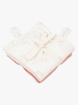 Mummitrollet Musselintepper 2-Pakk, Pink