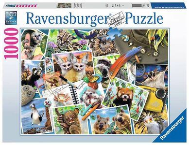 Ravensburger Travellers Animal Journal Puslespill 1000 Brikker