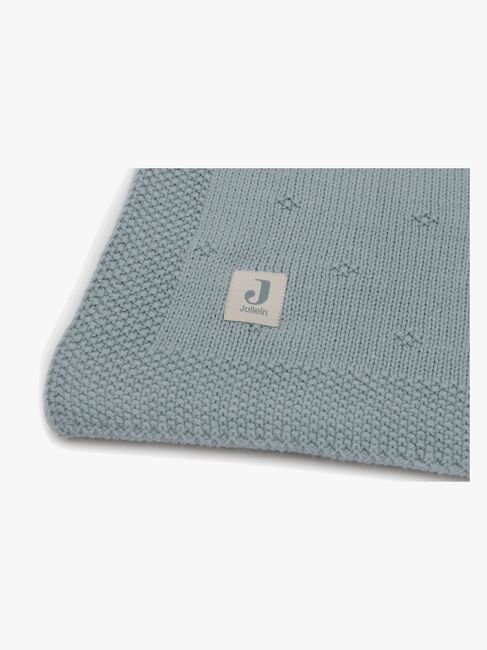 Jollein Strikket Teppe Cozy, Sea Green