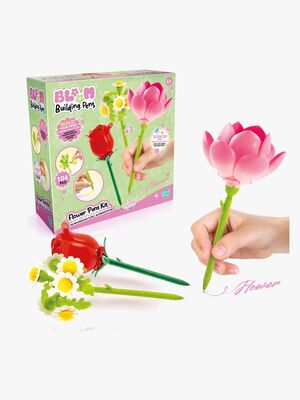 Bloom Building Pens Flower Brick Penner 3-pakk
