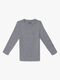Hyperfied Jersey Logo Long Sleeve Top, Grey Melange