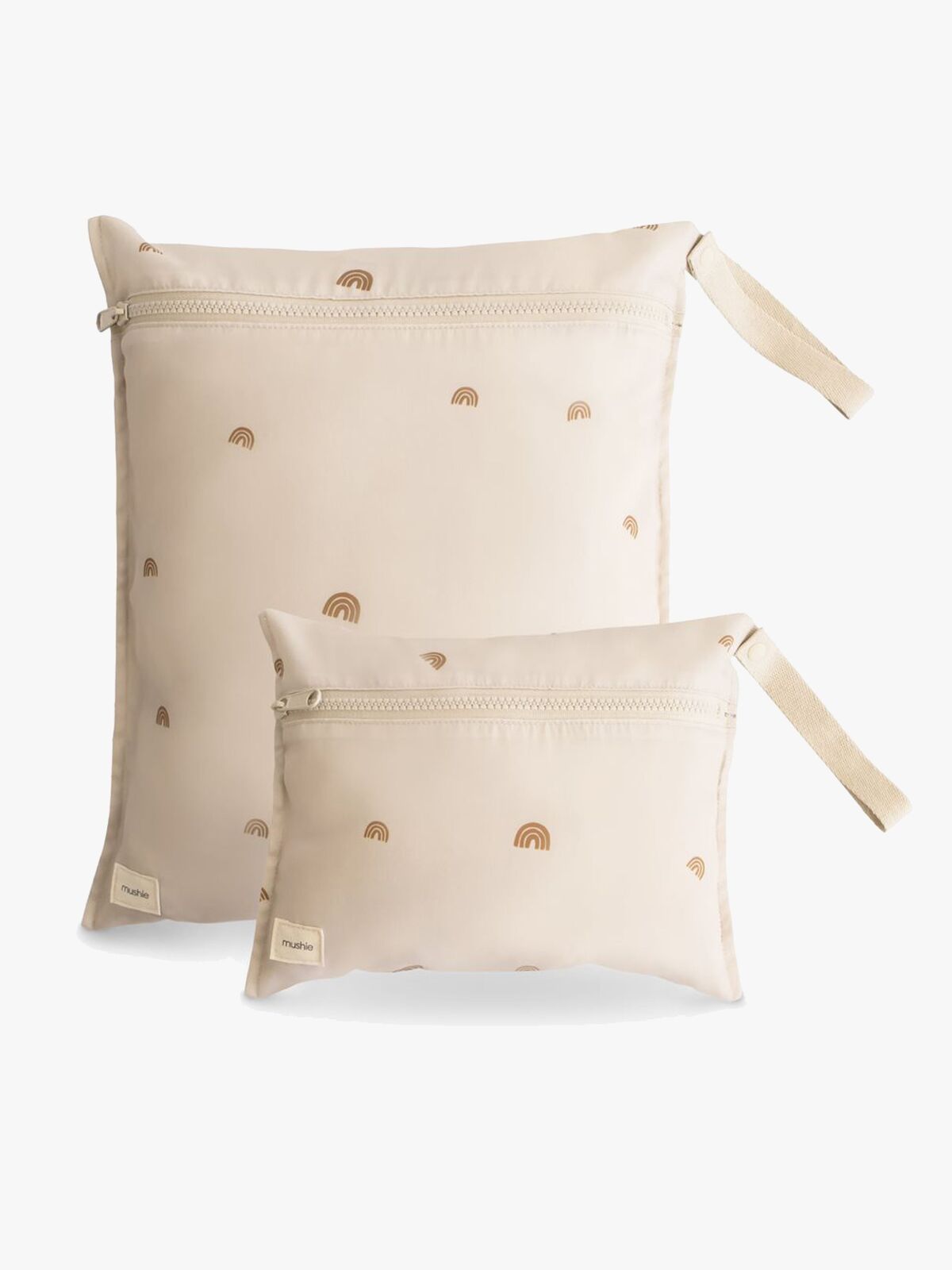 Mushie vanntett våtpose 2-pakning, regnbue