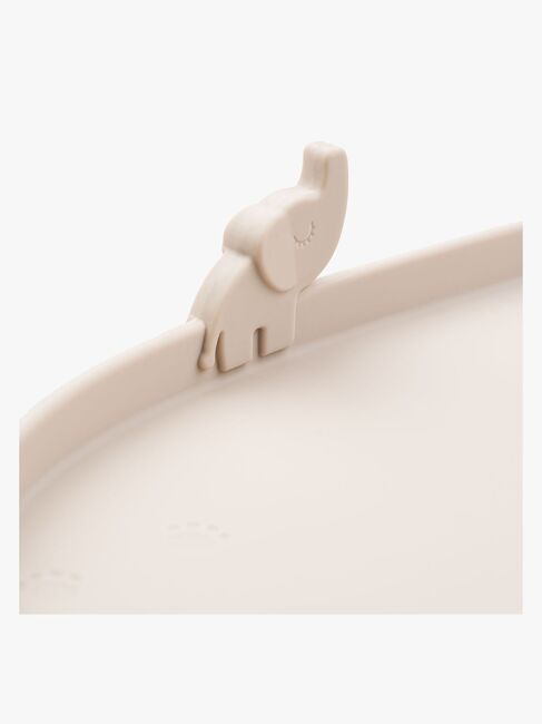 Done By Deer Elphee Spisebrikke med Kant Silikon, Sand