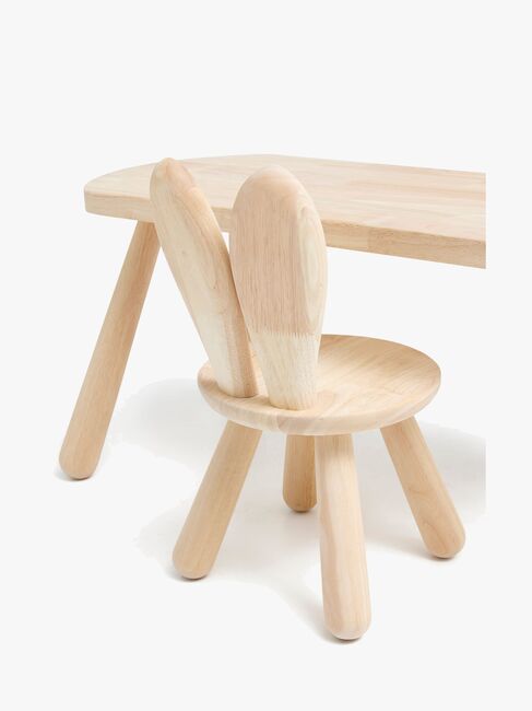 Minitude Minitude Nordic Skrivebord med Stol Kanin, Natur