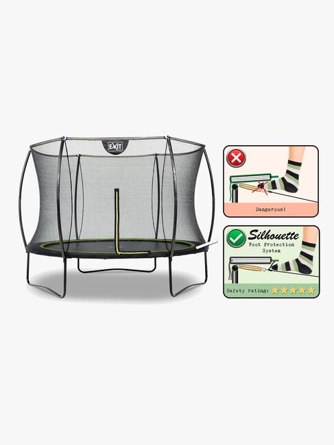 EXIT Silhouette Trampoline 244 cm, Svart
