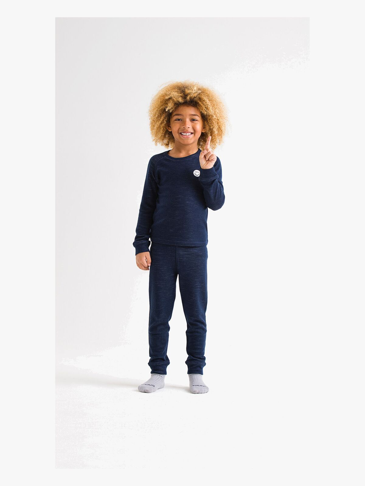 Viking Soft Merino Stillongs Merinomix, Navy