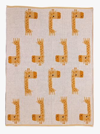 Bizzi Growin Strikketeppe Aio Baby, Gilbert Giraffe