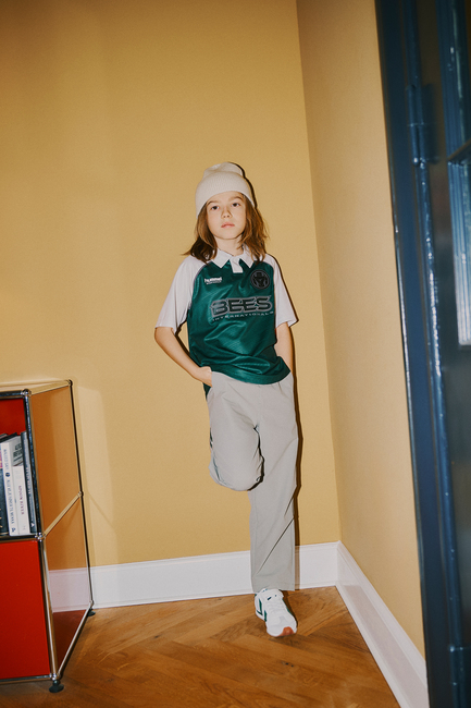 Hummel JR Loose Tiger Soccer T-skjorte, June Bug