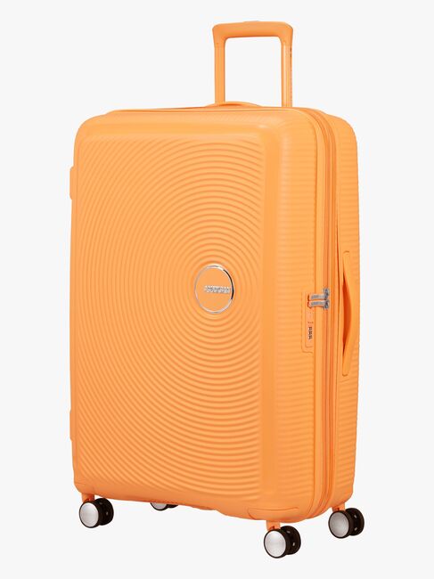 American Tourister Soundbox Spinner Koffert 97-110L, Papaya Pop