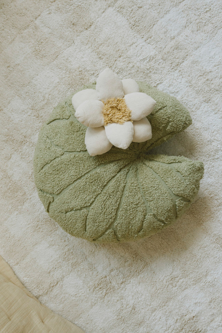 Lorena Canals Vaskbar Vichy Gulvteppe 150x180 cm, Ivory