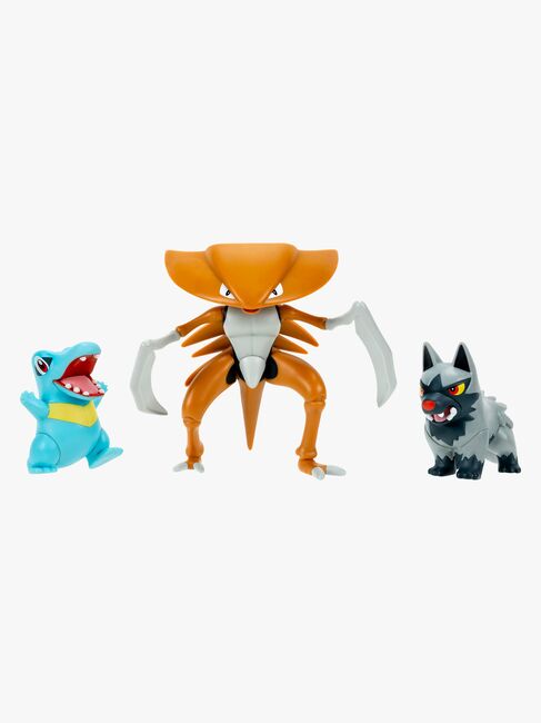 Pokémon Battle Figursett Poochyena Totodile & Kabu 3-Pakk