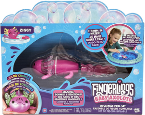 Fingerlings Lekesett Axolotl med Basseng Magenta Glitter