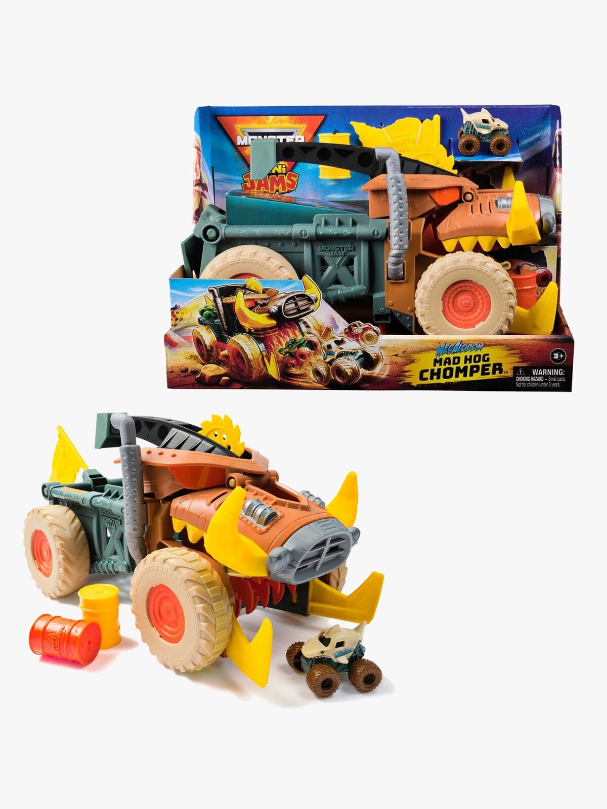 Monster Jam Mini Mad Hog Sweeper Lekesett