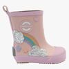 Mikk-Line Barefoot Rainbow Gummistøvler, Adobe Rose