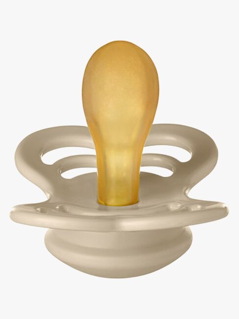 BIBS Supreme Smokk 2-pack Lateks Str 1, Vanilla/Dark Oak