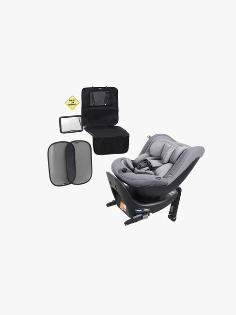 Beemoo Reverse i-Size Bakovervendt Bilstol Inkl. Tilbehørspakke, Mineral Grey