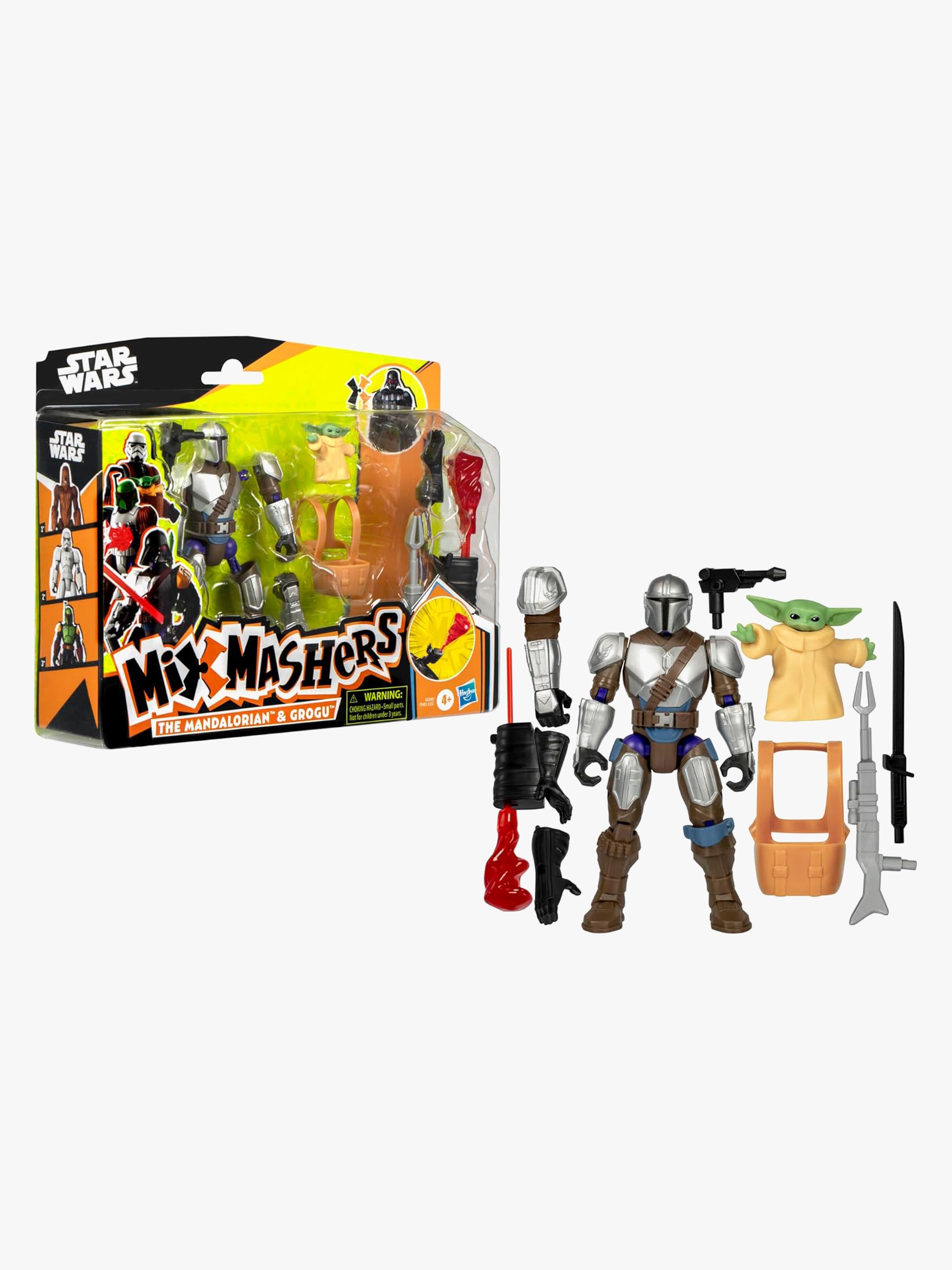 Star Wars Mixmashers Figur Mando And Grogu Deluxe - Actionfigurer