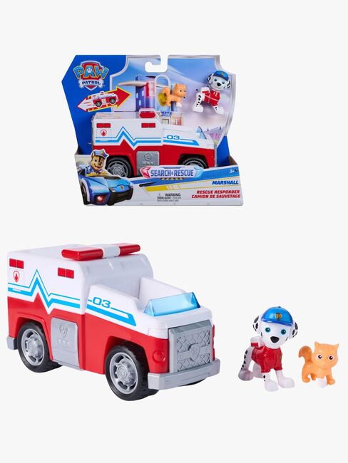 Paw Patrol Search & Rescue Redningsbil med Figur Marshall
