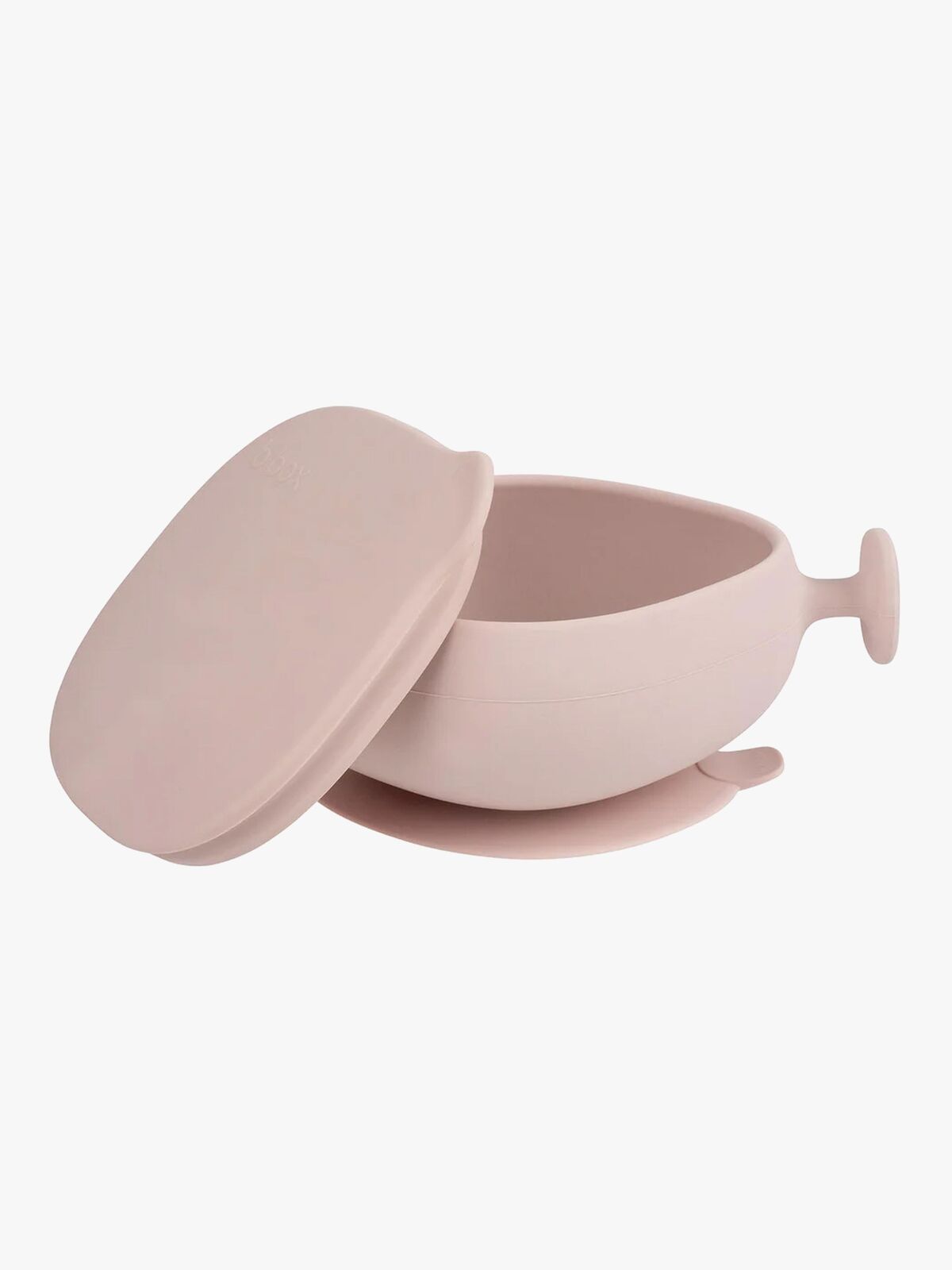 b.box Skål med Lokk Silikon, Blush