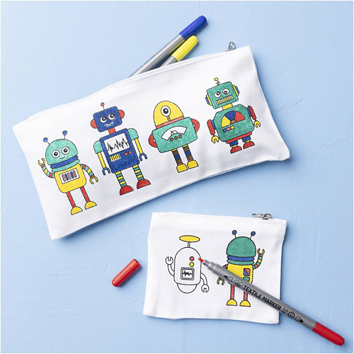 Creativ Company DIY Hobbysett Tekstilfarge Robot