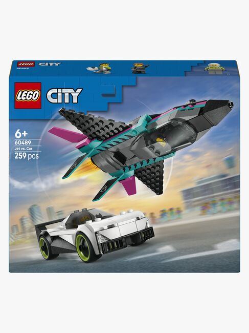 LEGO City 60489 Jagerfly mot bil