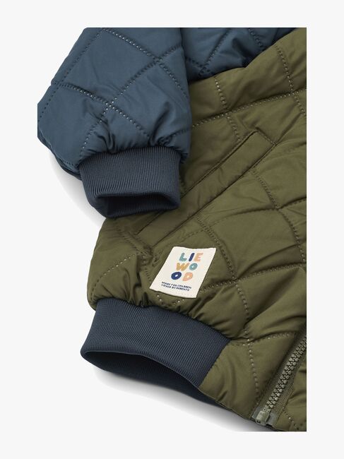 LIEWOOD Mira  Kviltet Jakke, Classic Navy/Army Brown