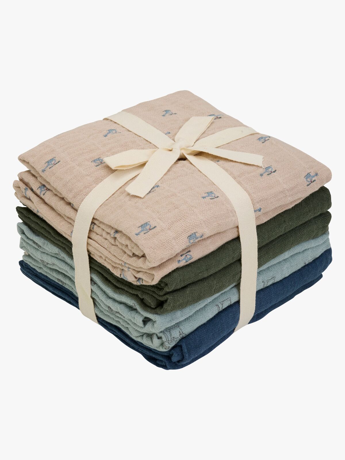 Pippi Musselinteppe 8-Pakk, Blue Mirage